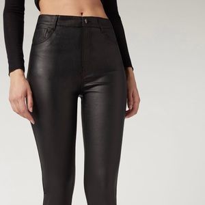 Faux leather leggings